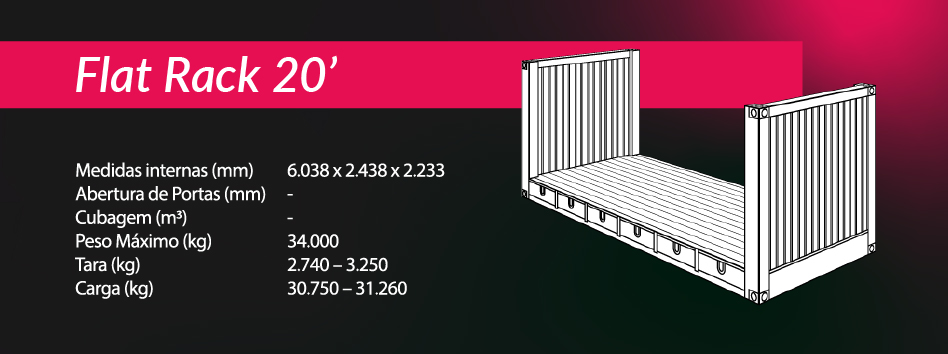 CONTAINER FLAT RACK 20-100